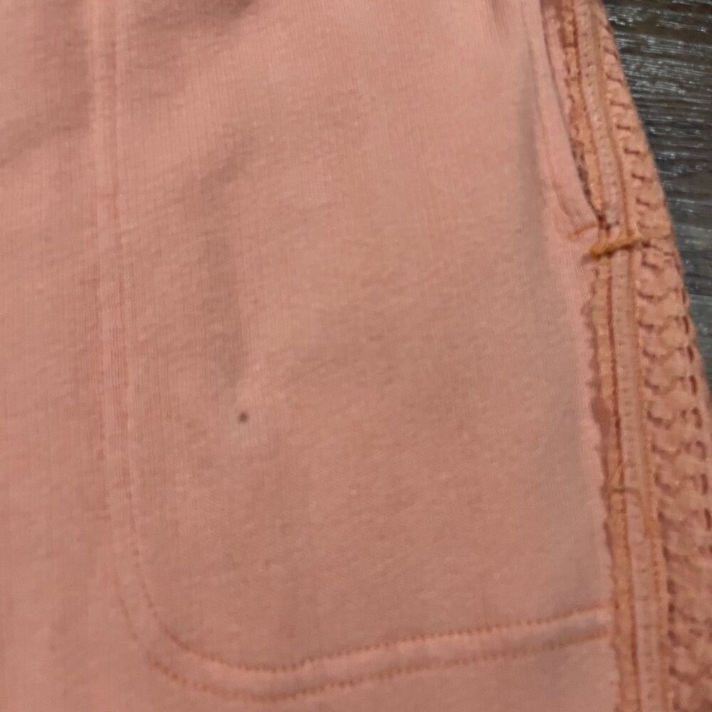 FREE PEOPLE Movement Sweatpants Pink Drawstring Tapered Jogger Cotton Womens XS - Picture 5 of 8